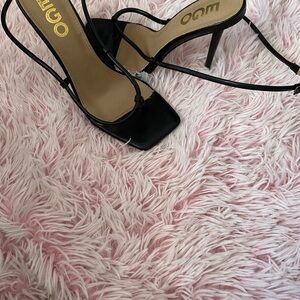 EGO Black Strappy Heels